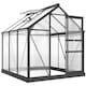 image 1 of Outsunny 6x6ft Walk-In Polycarbonate Greenhouse Plant Grow Galvanized