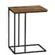 image 9 of Vida Designs Brooklyn Side Table Industrial Sofa Bedside Table, Dark Wood