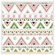 image 1 of Colourful striped gold style triangles (Picutre Frame) White | XS