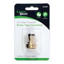 Green Blade Male Brass Threaded Tap Connector - 3/4"