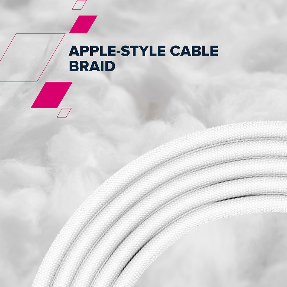 image 1 of Canyon Cable Cc100Ab C-C 100W Braided 2M White