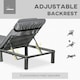 image 3 of Outsunny Garden Rattan Furniture Recliner Lounger Sun Reclining Daybed Patio