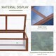 image 4 of Outsunny Square Wooden Outdoor Greenhouse for Plants PC Board 100 x 65 x 40cm