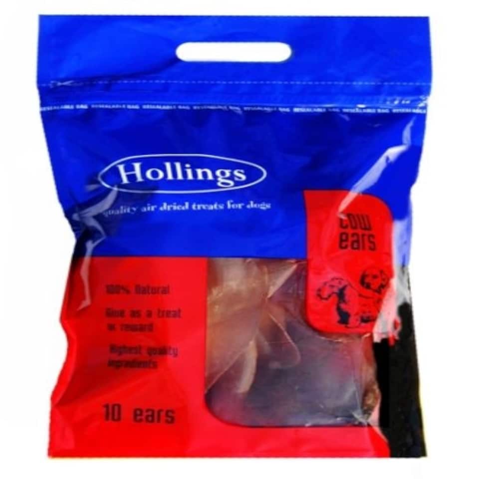 Hollings Cow Ears 10pk (Pack of 4)