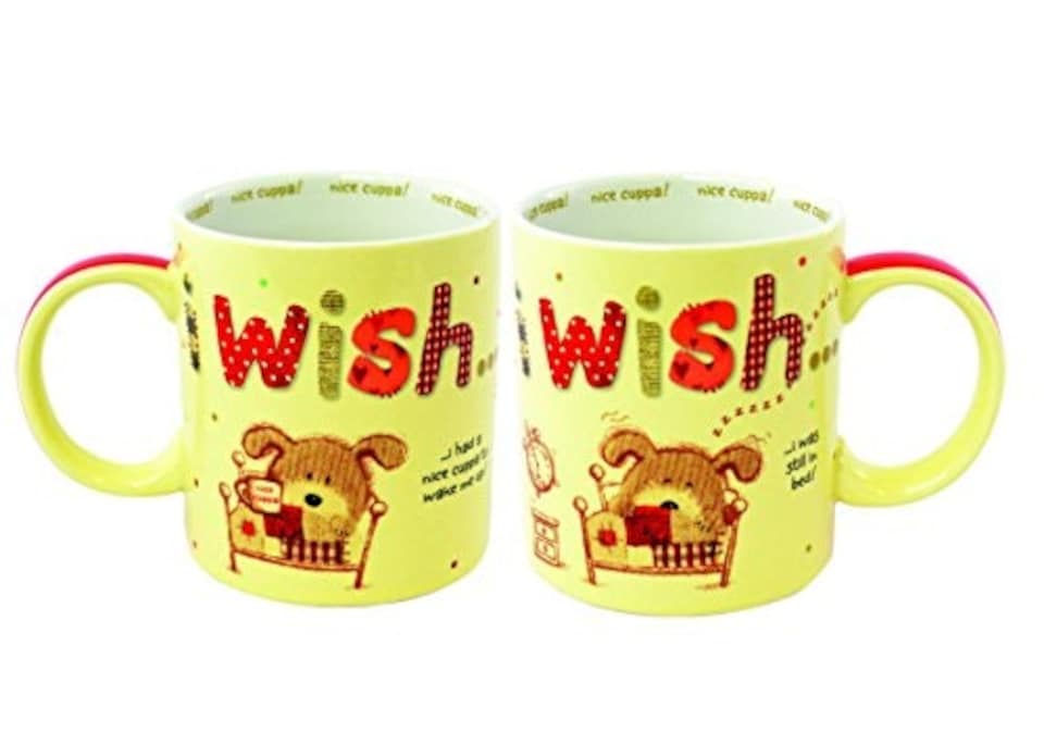 image 1 of LOTS OF WOOF I WISH ... ... I WAS STILL IN BED ! MUG NEW CUP BOXED GIFT
