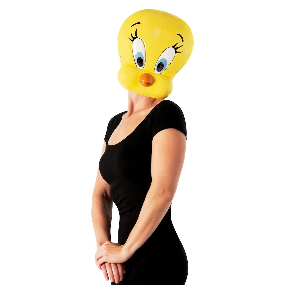 image 1 of Space Jam Tweety Bird 1/2 Mask - Yellow - One Size