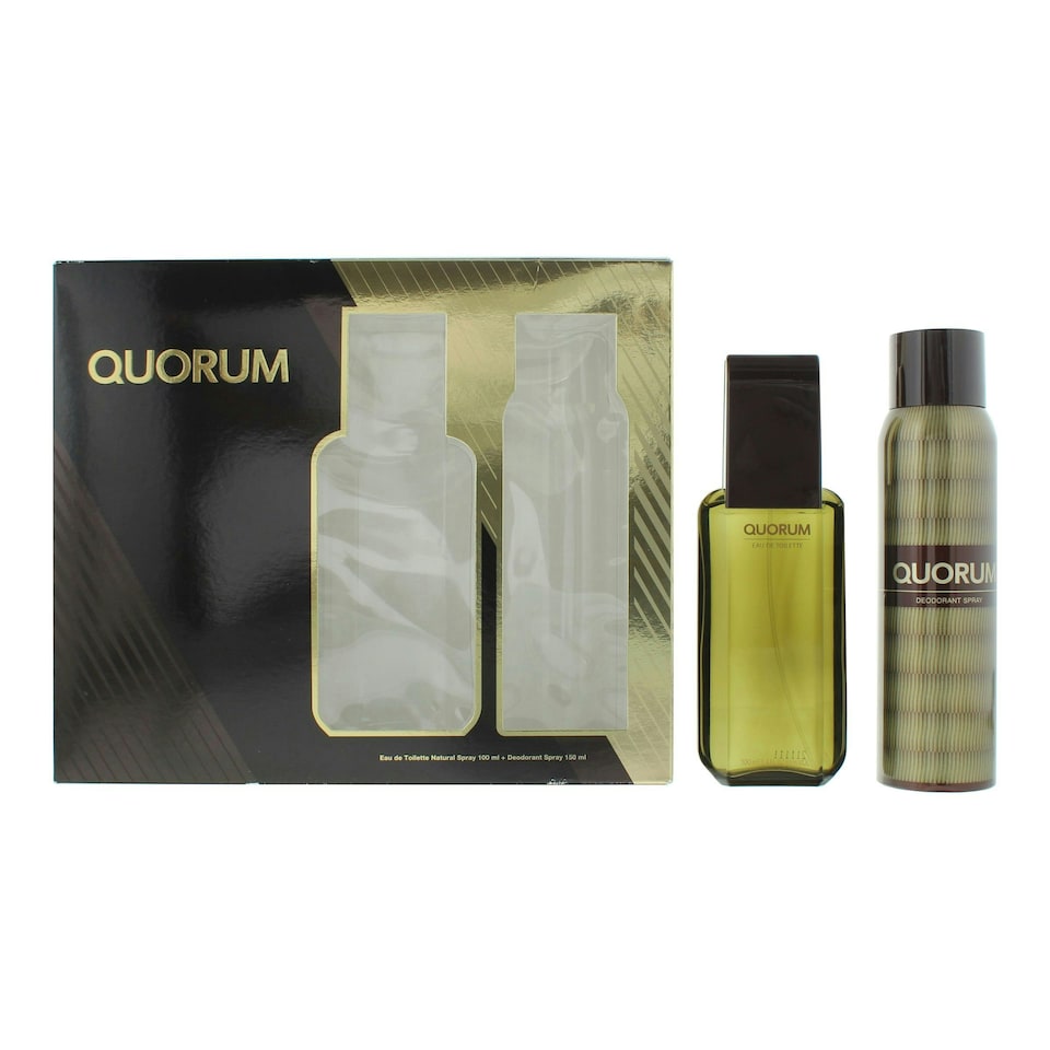 Puig Quorum Eau de Toilette 100ml + Deodorant Spray 150ml Gift Set