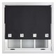 image 1 of FURNISHED Blackout Roller Blinds with Large Square Eyelets Made to Measure Window Shade | Black | Black | (W) 210cm x (L) 165cm