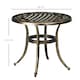 image 7 of Outsunny 60cm Round Hollow Top Design Side Table with Cast Aluminum Frame