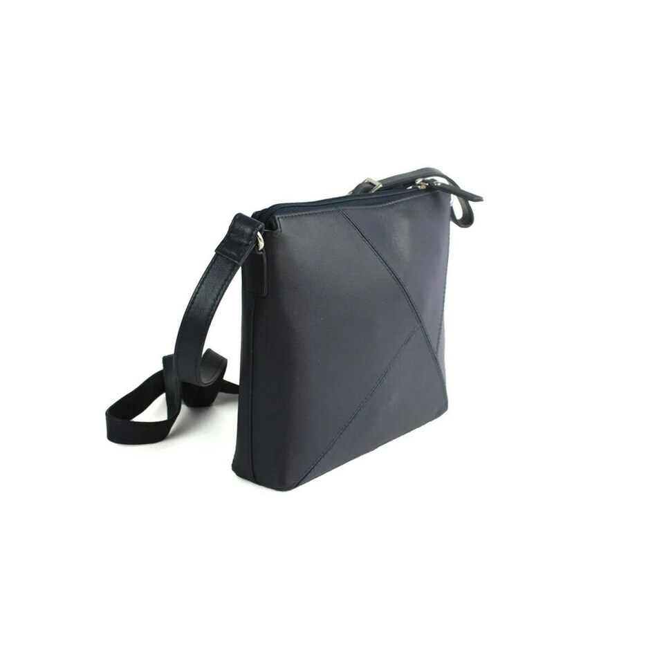 image 1 of Eastern Counties Leather Womens/Ladies Winnie Leather Handbag - Navy - One Size | Blue