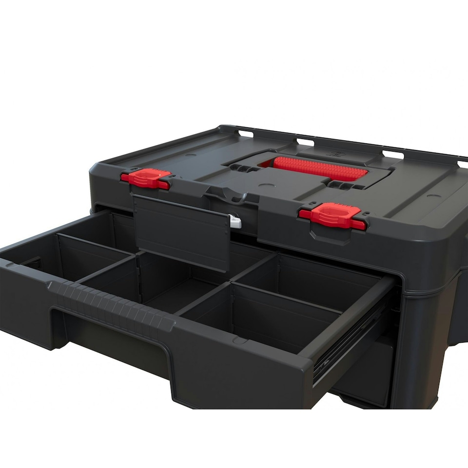 image 1 of Keter Stack N Roll 2-drawer Unit - Multi Colour - One Size Multi