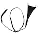 image 1 of Hy Leather Bib Martingale - Black - Full