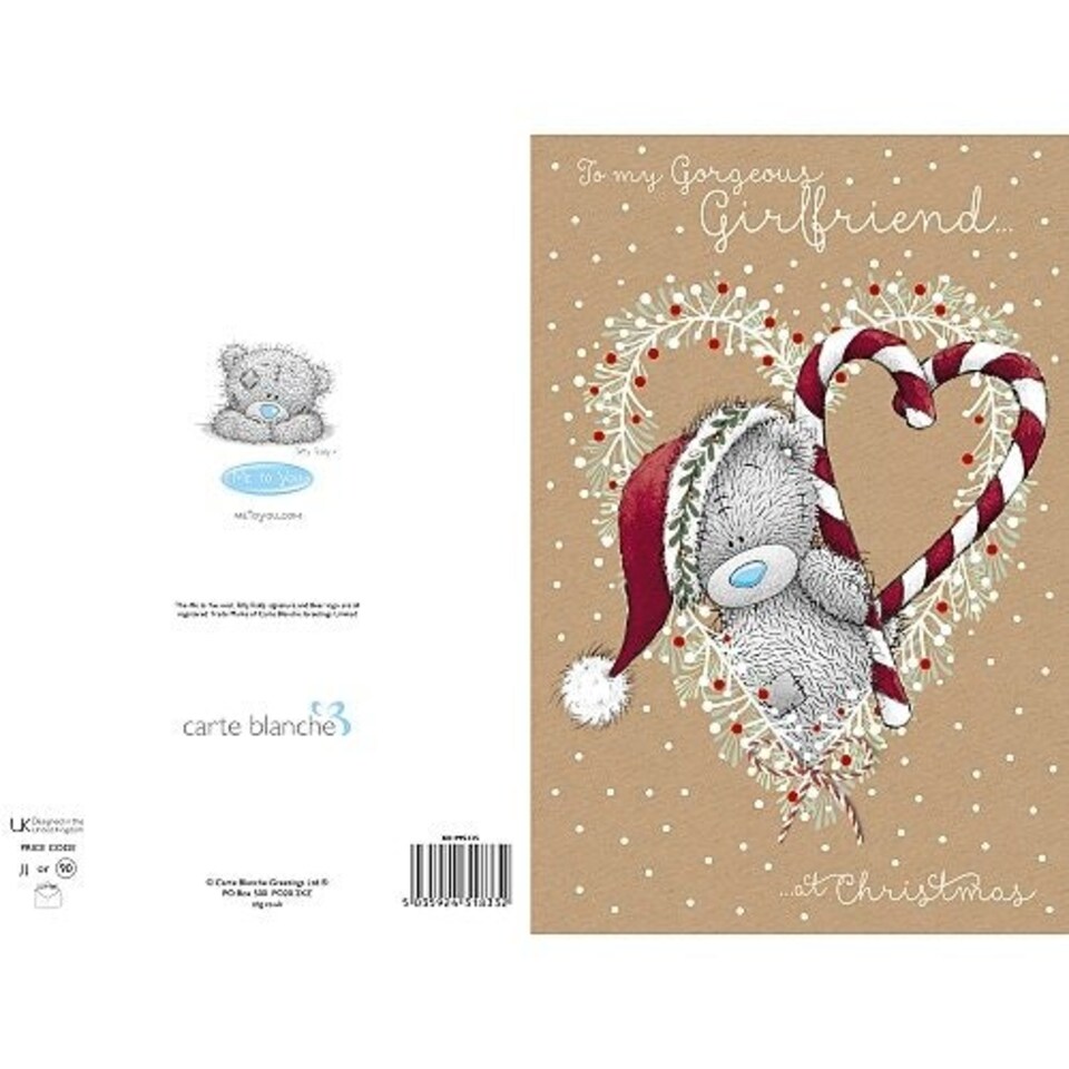 image 1 of Girlfriend Me to You Bear Christmas Card