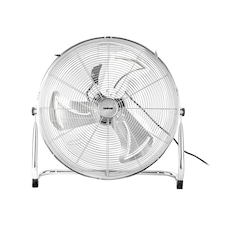 GEEPAS 20 Inch Floor Fan, Floor Standing Cooling Fan with 3 Speed, Tilt Function - Chrome Gym Fan