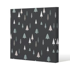 Christmas winter forest (canvas) 77 x 77 x 4cm