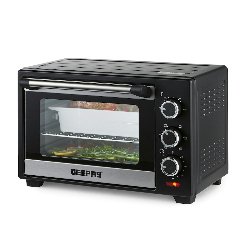 image 1 of GEEPAS 19L Mini Oven and Grill 1280W, Black