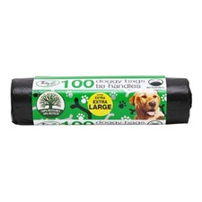 TidyZ XXL Doggy Bags with Tie Handles 100 Assorted Pack