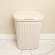 image 2 of Addis Rattan Effect 50L Laundry Hamper - Cream
