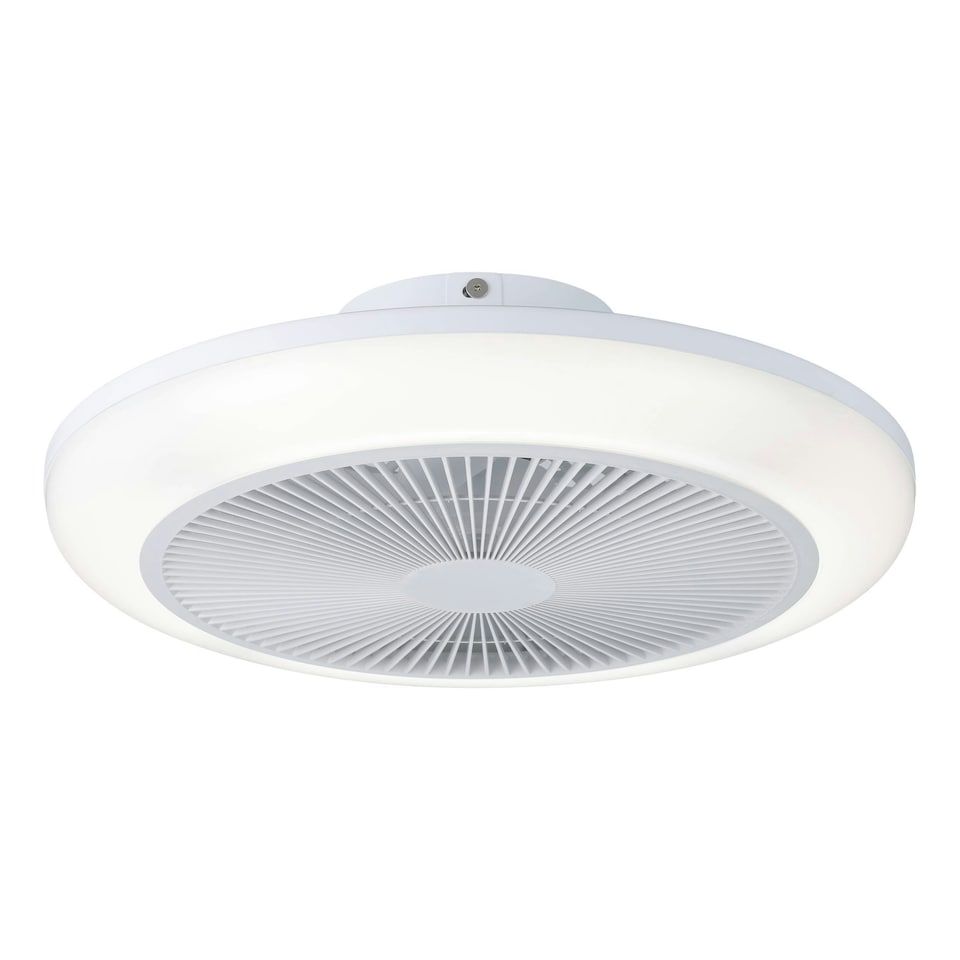 image 1 of EGLO Sayulita 1 Grey Plastic Ceiling Fan with LED