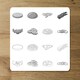 image 5 of burger and sandwich icon (Placemat & Coaster Set)