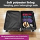 image 5 of Black 3 Piece Hard Shell Suitcase Set | Black