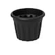 image 4 of Wham Vista 4 x 40cm Round Plastic Garden Planters | Black | Slate/Black