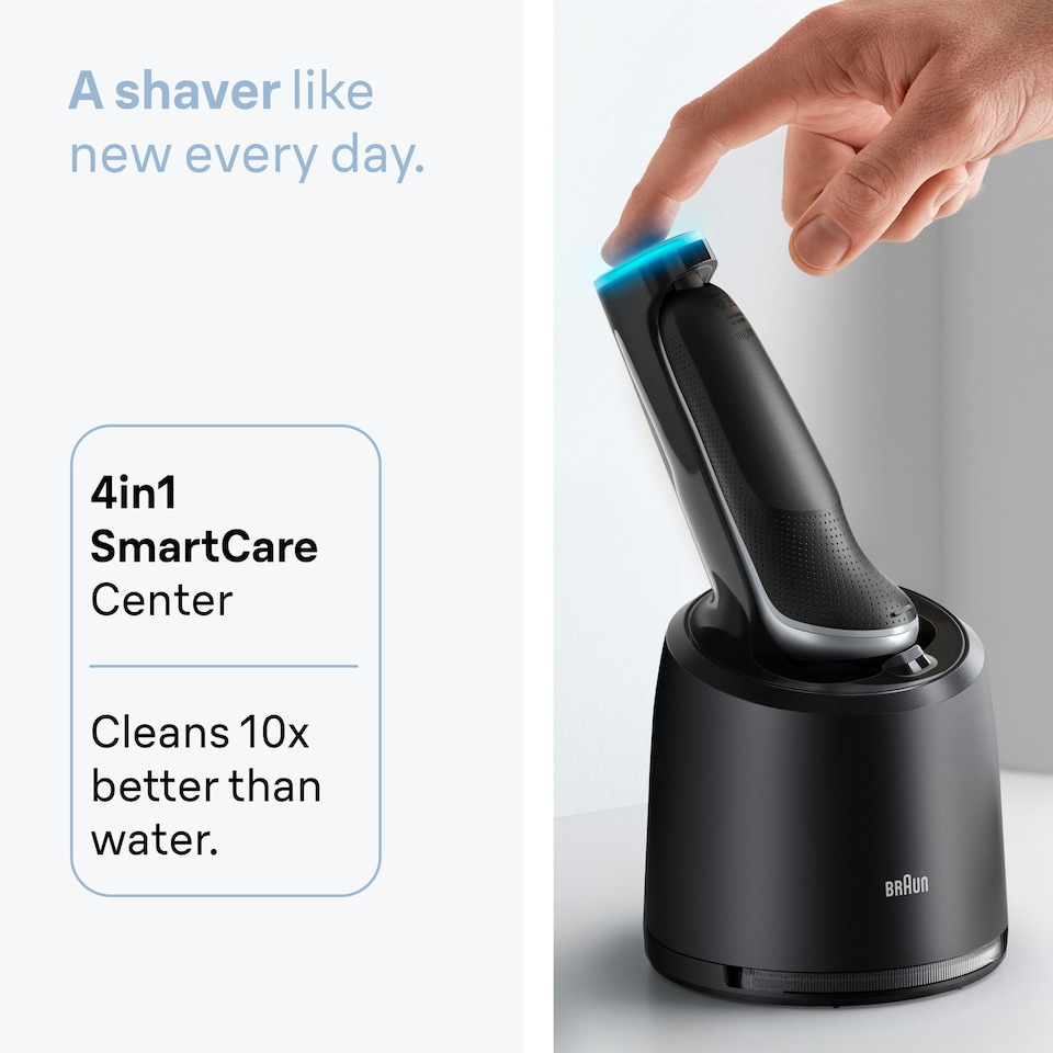 image 1 of Braun Series 6 Electric Shaver, SmartCare Center, +2 Attachments, 62-S7650CC, Silver
