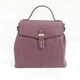 image 1 of Eastern Counties Leather Katrina Leather Buckle Detail Handbag - Grape/Ivory - One Size | Green