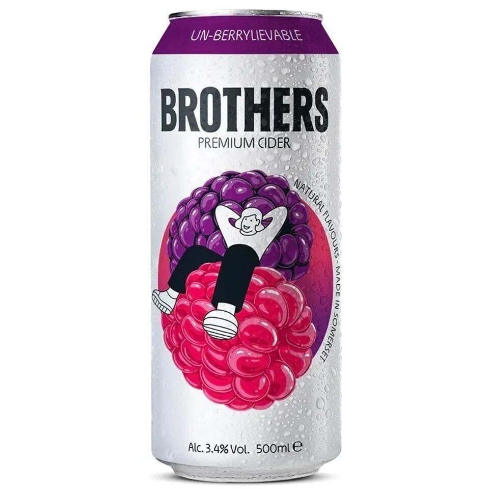 Brothers Premium Cider Un-berrylievable 10 x 500ml Cans