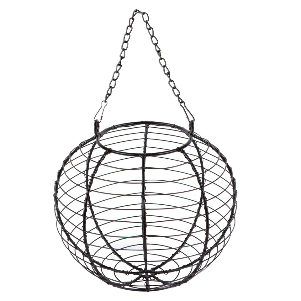 image 1 of Redwood Ball Steel Nut Bird Feeder - Grey