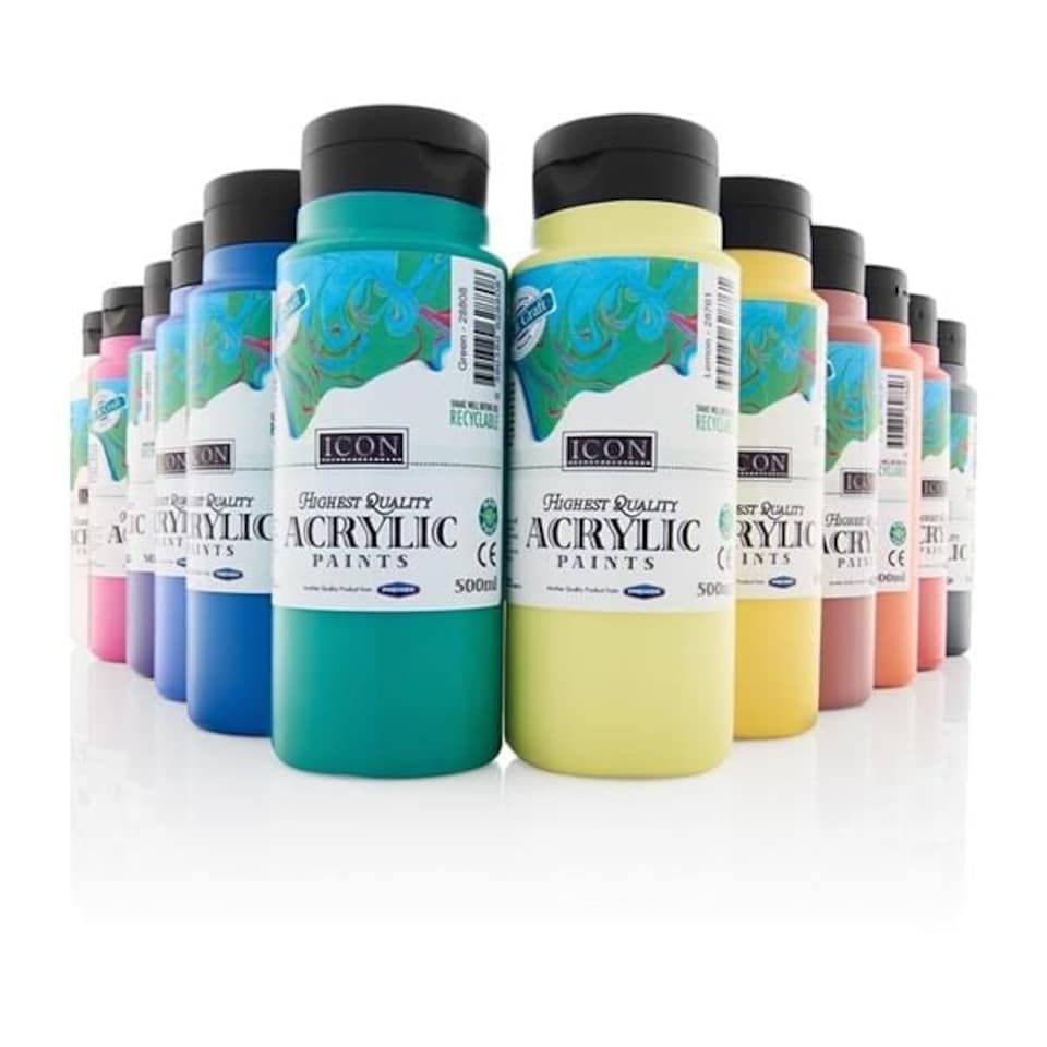 image 1 of Blue Acrylic Paint 500ml by Icon Art