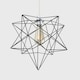 image 2 of ValueLights Retro Matt Black Geometric Star Design Ceiling Pendant Light Shade
