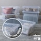 image 4 of Wham Crystal 5 x 45L Stackable Plastic Storage Boxes with Lids Clear