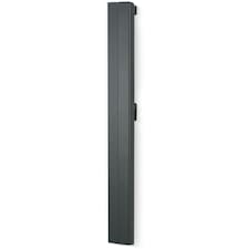 356mm (W) x 1800mm (H) - Black Touch Electric Oil Filled Radiator (Caceres) - 1500 Watts - Depth 90mm - Heats up to 12m²
