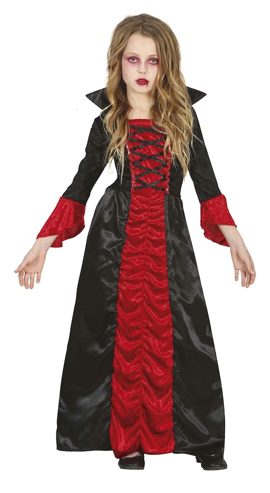 image 1 of Fancy Dress Child Vampiress Burgundy - 7-9 Years