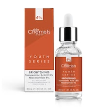 skinChemists Tranexamic Acid 2.5%, Niacinamide 4% Anti-Ageing Brightening Serum 30ml for Large Pores, Uneven Skin Tone