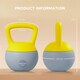 image 3 of SPORTNOW Kettlebell with Soft Body and Non-Slip Handle Yellow | 10