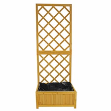 Wooden Garden Planter Lattice Large Patio Climbing Plant Box Raise Bed Flowerpot
