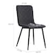 image 5 of Living and Home Set of 4 Modern Urban Style Armless Dining Chairs