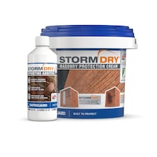 Stormdry Masonry Waterproofing Cream 3L + Repointing Additive I - Exterior Brick, Stone, Concrete Waterproofing Sealer Bundle
