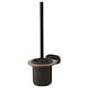 image 1 of Matte Black/Brown Toilet Brush Ceramics Cup Wall Mounted WC Bathroom Accessories