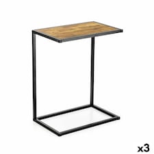 Side table Confortime Brown Black 40 x 25 x 50 cm (3 Units) N/A