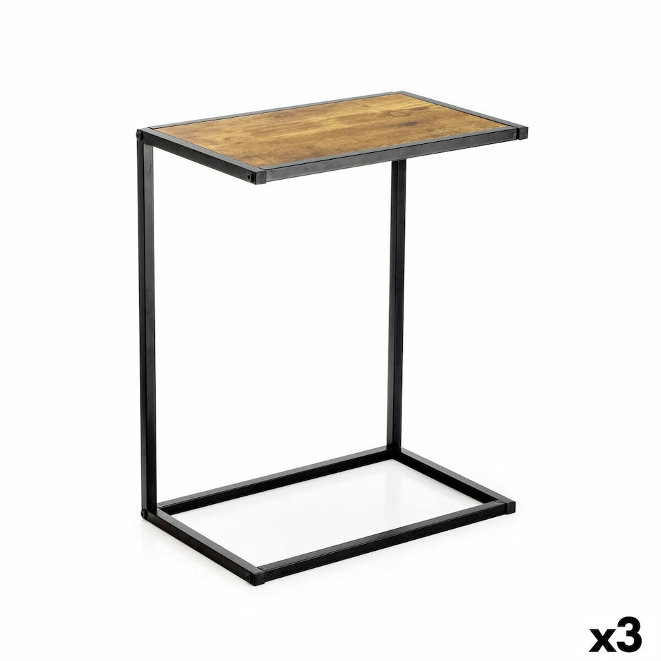 image 1 of Side table Confortime Brown Black 40 x 25 x 50 cm (3 Units) N/A