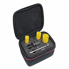 Starrett KFC03051 Kwik-Change Electrician's Holesaw Kit, 8 Piece