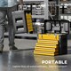 image 6 of HOMCOM 4 Drawers Large Tool Box, Steel Toolbox with Handle, Yellow Yellow | Black