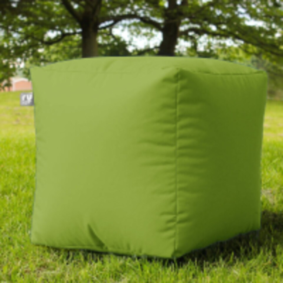 image 1 of rucomfy Indoor Or Outdoor Water Resistant Cube Beanbag Footstool