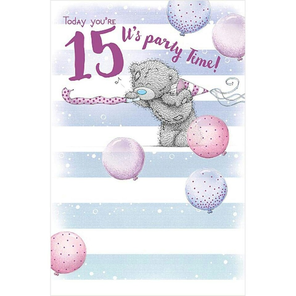 image 1 of Me To You Bear 15th Birthday Birthday Card