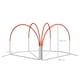 image 7 of PawHut Dog Agility Equipment Set with 4 PCS Weave Pole, Orange
