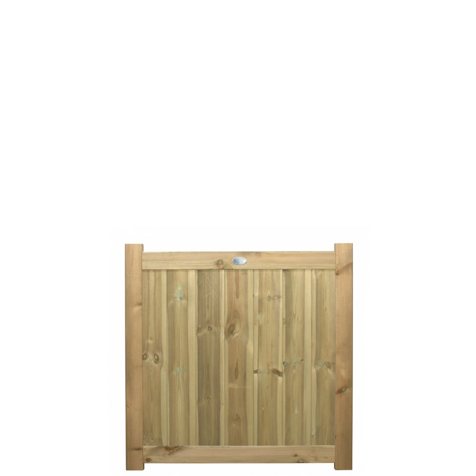 image 1 of Ultimate T&G Gate 3ft x 3ft Vertical Smooth-Planed Fully Framed Treated Door