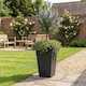 image 7 of Nicoman Savana Chevron Tall Planter Non-Shed Non-Crack Indoor Outdoor Planter